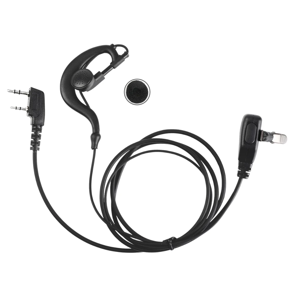 2 Pins G-Type Ear Hook Earpiece with PTT Button for CAP310 CAP302