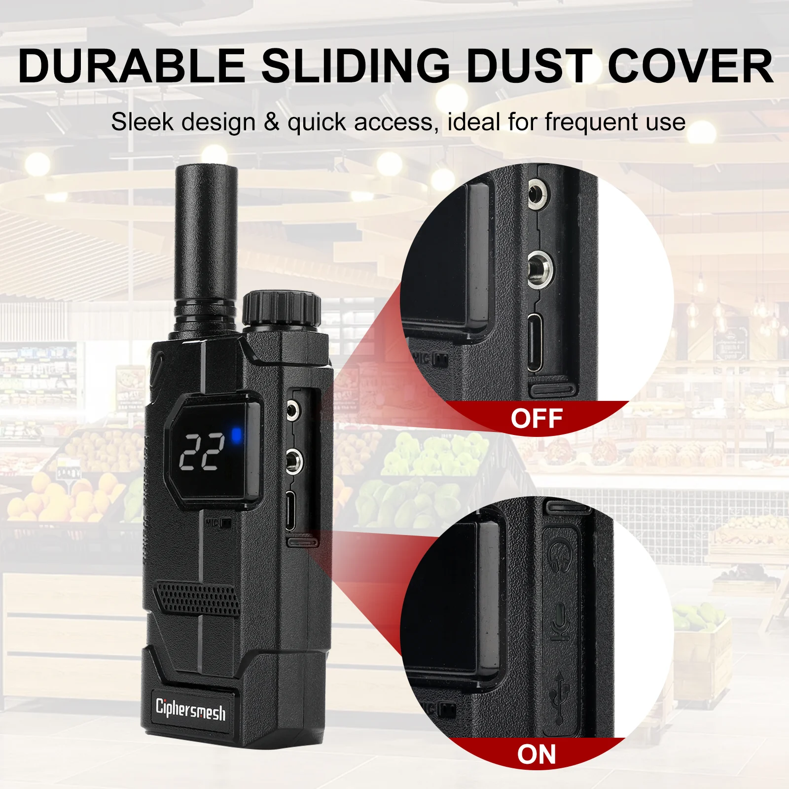 CAP310 Business 22 Channels Two-Way Radio EzCarry for Hotel, Education, Restaurant- 2/4/6/8 pieces - Image 3