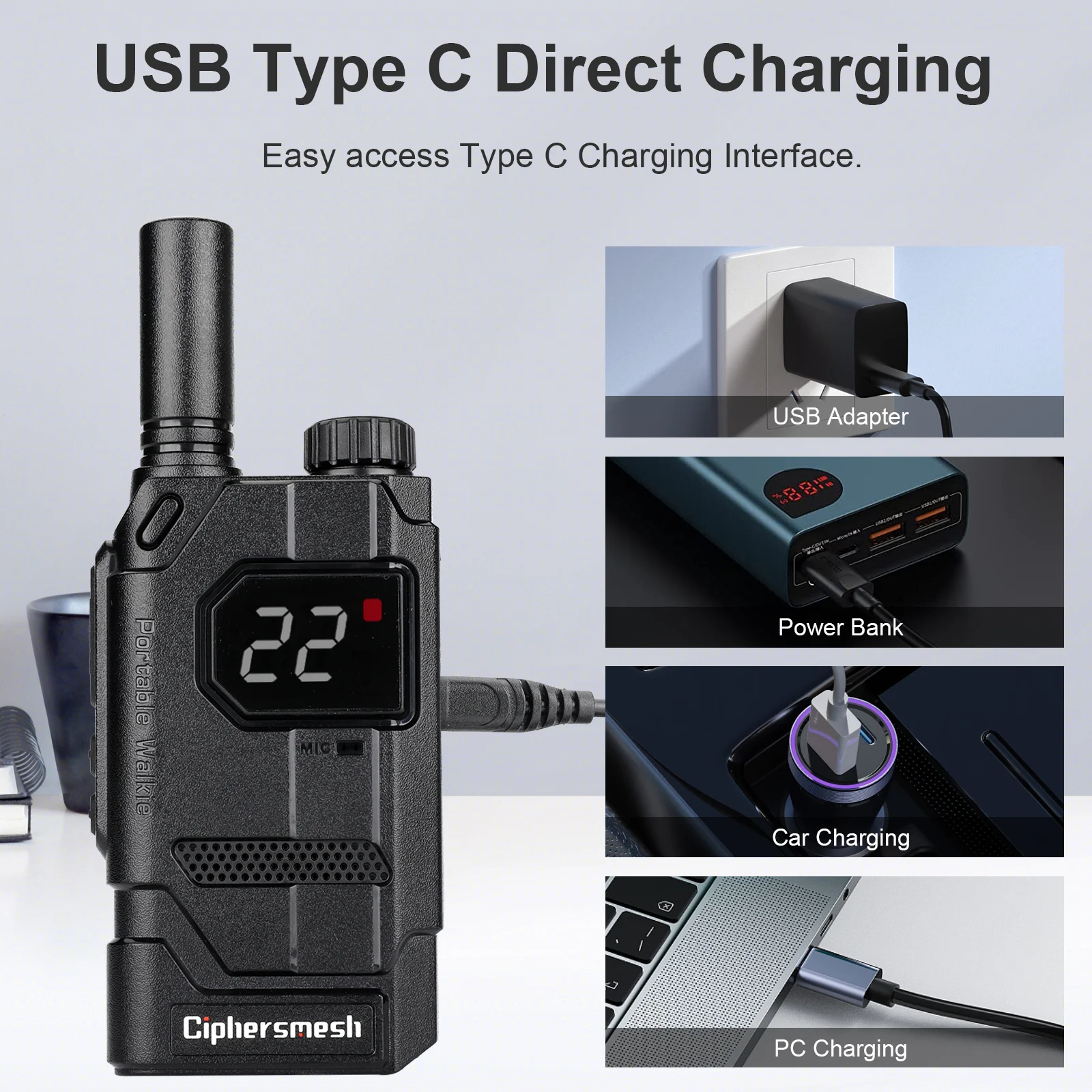 CAP310 Business 22 Channels Two-Way Radio EzCarry for Hotel, Education, Restaurant- 2/4/6/8 pieces - Image 6