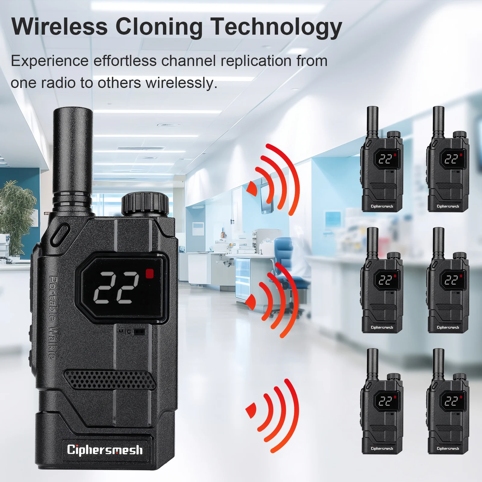 CAP310 Business 22 Channels Two-Way Radio EzCarry for Hotel, Education, Restaurant- 2/4/6/8 pieces - Image 11